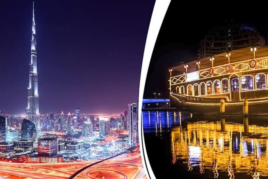 Dubai City Tour + Dhow Cruise Dinner